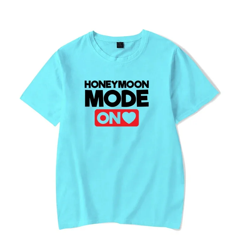 وضع شهر العسل على الأزواج تي شيرت ملابس زوجين رومانسية حلوة لعشاق المتزوجين حديثًا تي شيرت صيفي للنساء والرجال Y2k