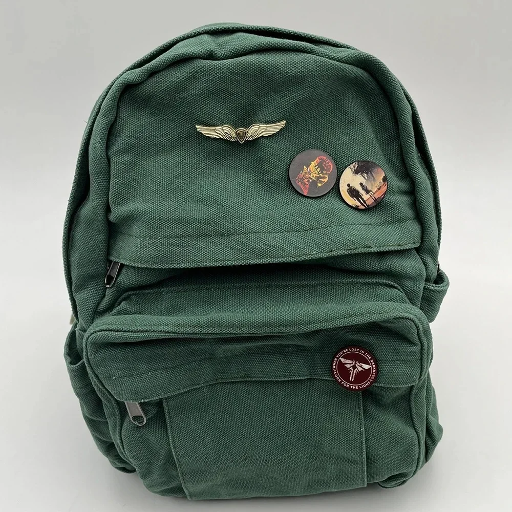 The Last of Us Bolsa de Ombro de Lona Cosplay Mochila, Mochila Estudante Jogo, Mochila Unisex, Ellie Joel