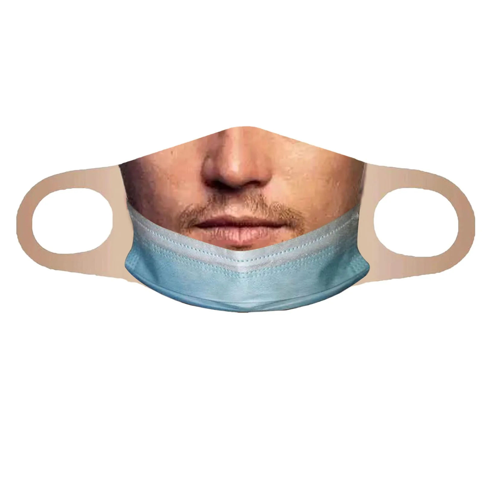 Fashionable Washable And Reusable Unisex Mask Cute Oral Expression Printed Mask Comfortable Mask Suitable For Outdoor Activities