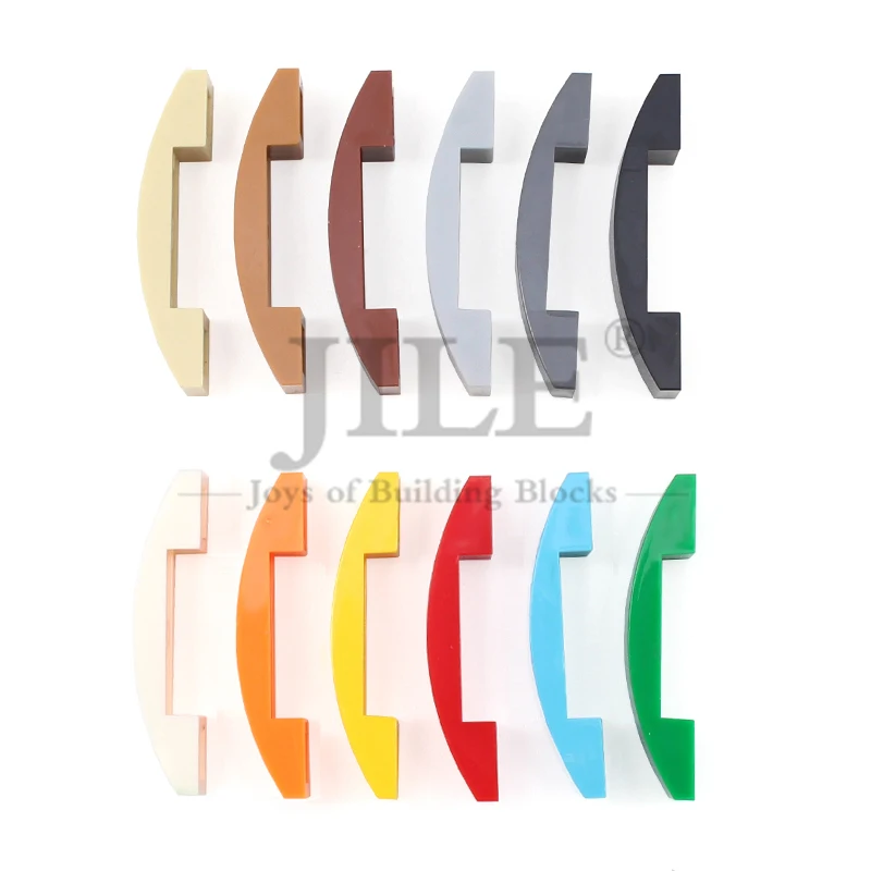 30pcs Moc Slope Curved 4x1x2/3 Double 93273 DIY Building Block Bricks Compatible with Classic Assembles Particles Creative Toys view 4