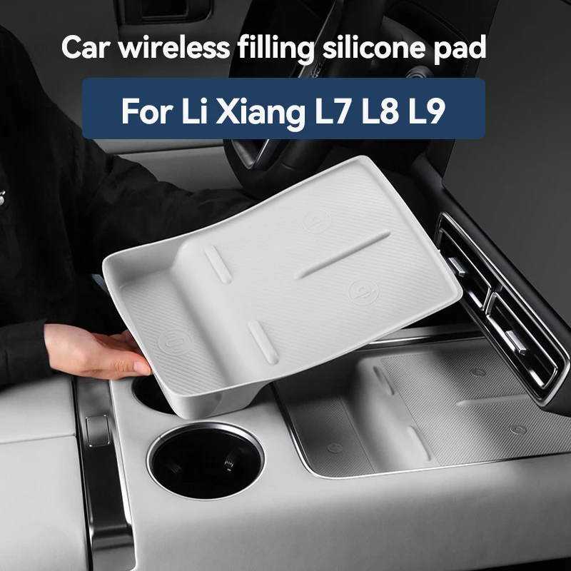 For Li Lixiang L7 L8 L9 wireless filled silicone mat storage box non-slip mat interior modification parts accessories