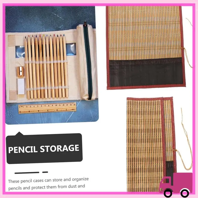 Compact Roll Brush Pen Curtain Bamboo Pen Roll Storage Pen Bag Calligraphy And Painting Protection Collection Brush Pocket