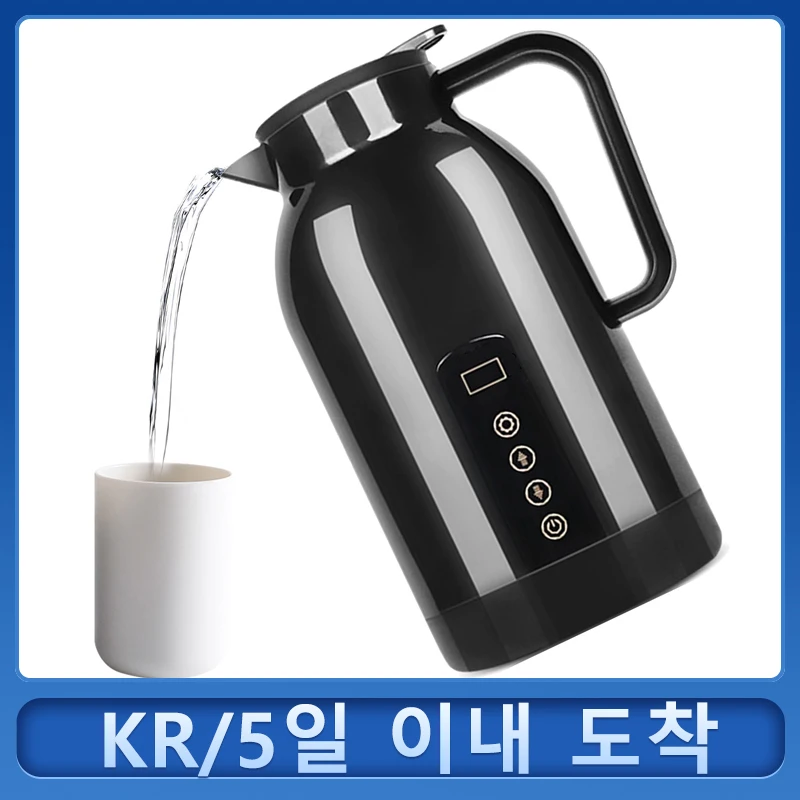 12/24V Stainless Steel Car Kettle 1150ml Portable Car Heating Cup Touch Screen Digital Display Water Warmer Bottle Thermos Cup