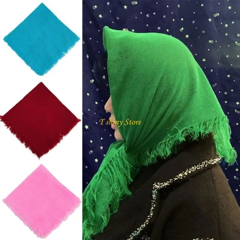 

N58F Банданы в северо-восточной сельской местности Головной платок с меховой отделкой Шейный платок Все одинаковые головные