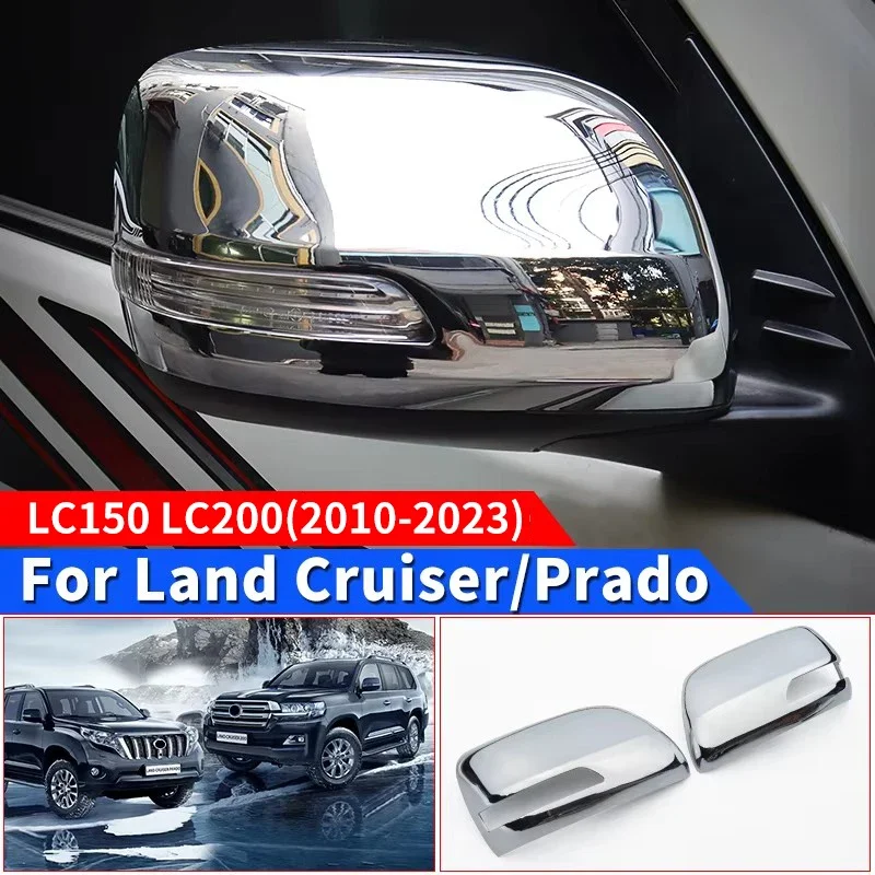 

For Toyota Land Cruiser 200 LC200 2008-2021 Prado 150 LC150 2010-2023 rearview mirror cover replacement car protective accessory
