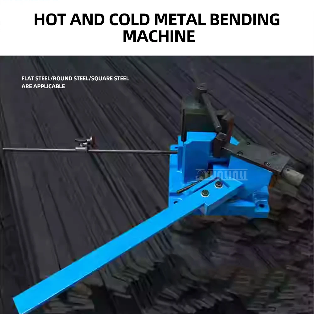 Heavy Duty Bending Machine, Portable Multi-Function, Square Steel Flat Steel Round Steel Hot Cold Bending