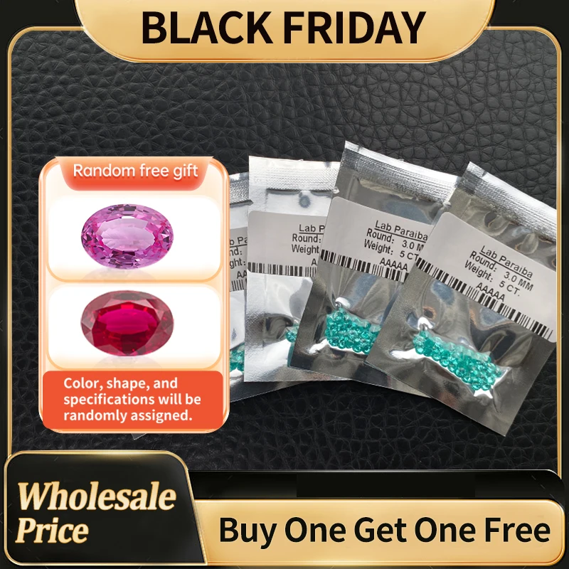 

YinZheng Lab Grown Paraiba AAAAA Grade Round Shape Small Size 0.8-3.0mm 1.0CT/Pack Loose Stones Wholesales Synthetic Paraiba