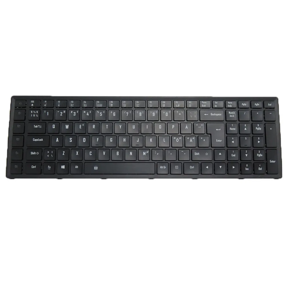 Laptop LED PER KEY Backlit Keyboard For Gigabyte X5 V6 SKB1605-NE 2Z703-NEX53-G32S VER:A01 Nordic NE Black Frame New