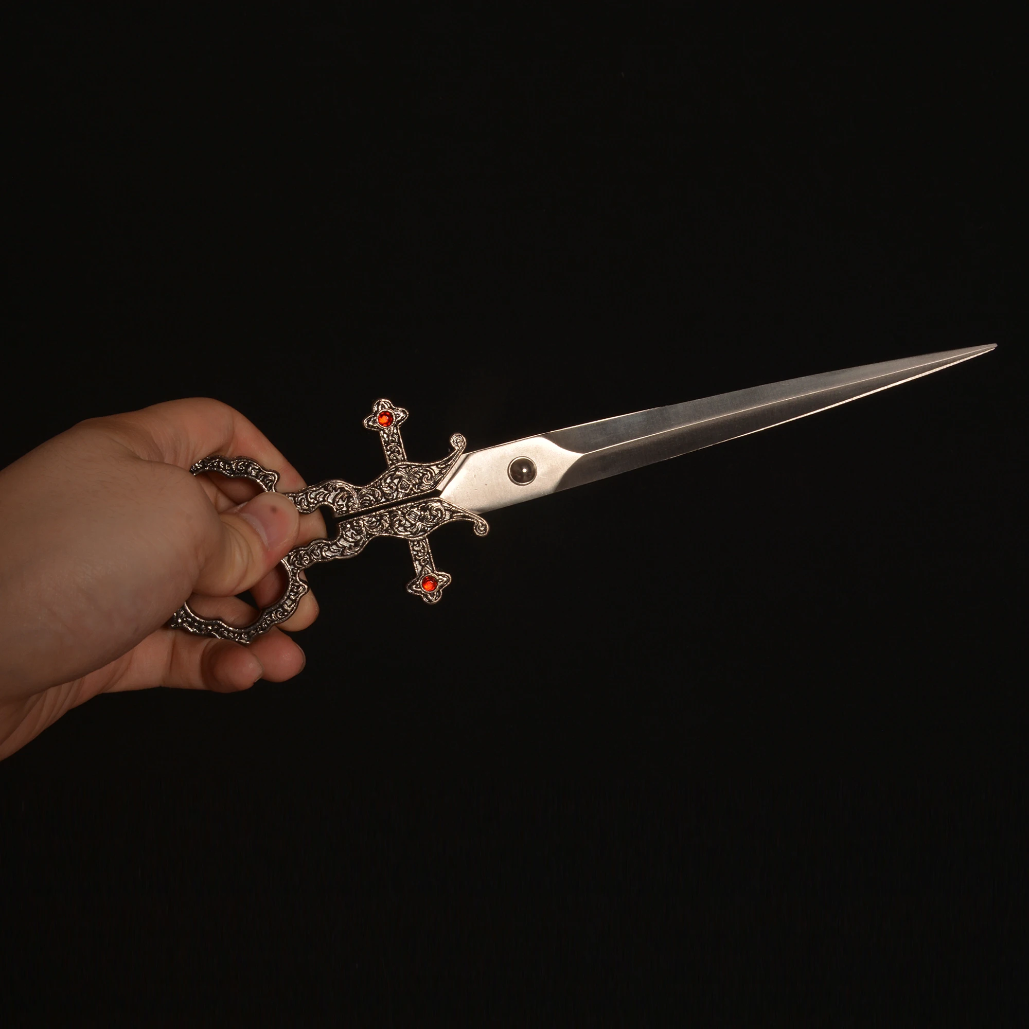 10.2in Mini ดาบสั้น/ยุคกลางกรรไกรดาบ/ใบมีดโลหะ/ของสะสม/เงิน