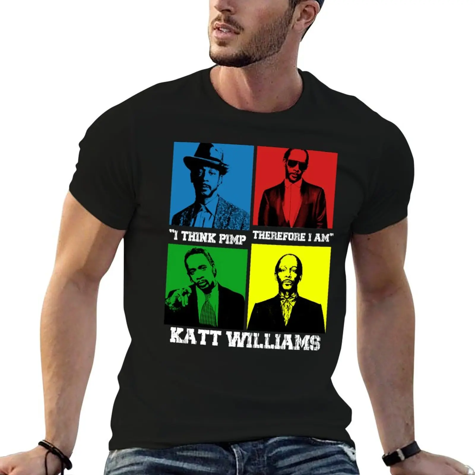 

t Iconic T-Shirt Katt man Quote Williams designer t shirt Design essential shirt