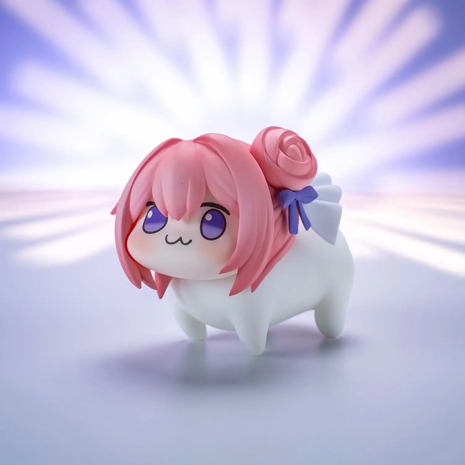 새로운 애니메이션 게임 도로시 도로 핑크 도그 Q 버전 표정 귀여운 액션 피규어 PVC 인형 모델 장난감 장식 선물