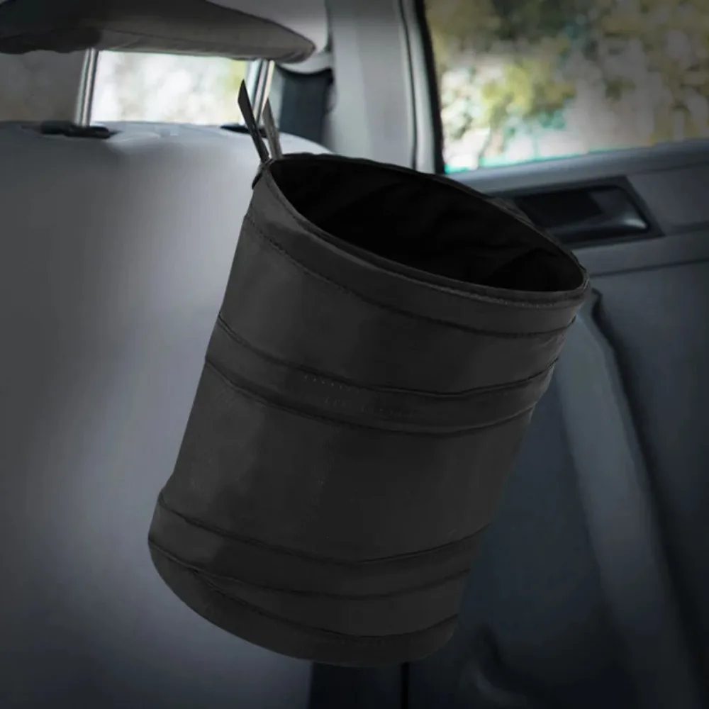 Portable Foldable Car Trash Bin Vehicle Garbage Can Waterproof Pop-up Waste Storage Basket Auto Accessories