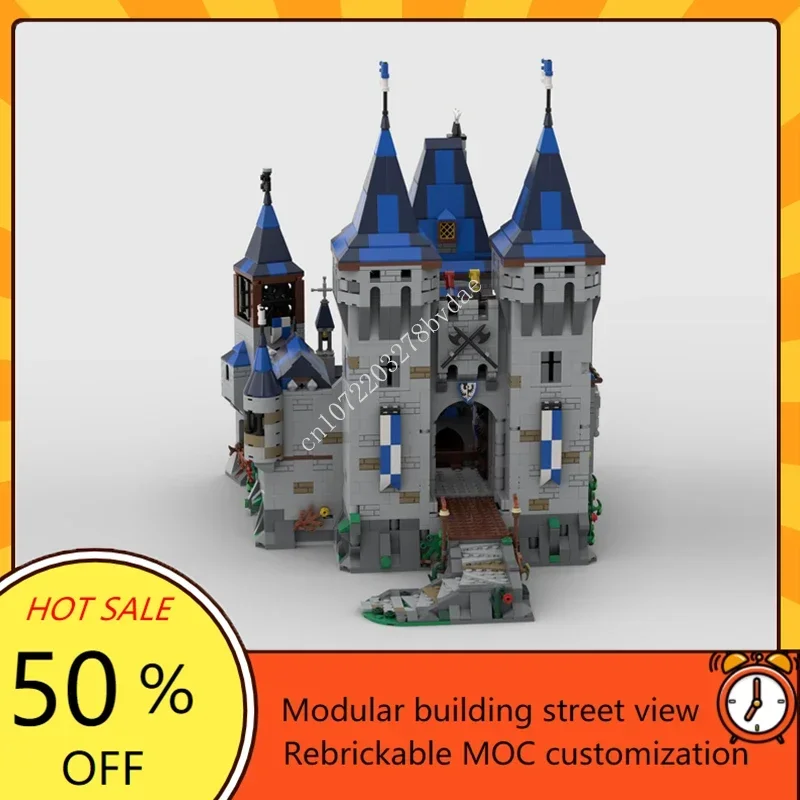 4421 Stuks Op Maat Gemaakte Moc Middeleeuws Kasteel Zwarte Valk Adelaar Nest Kasteel Model Bouwstenen Diy Assemblage Speelgoed Kerstmis Cadeau