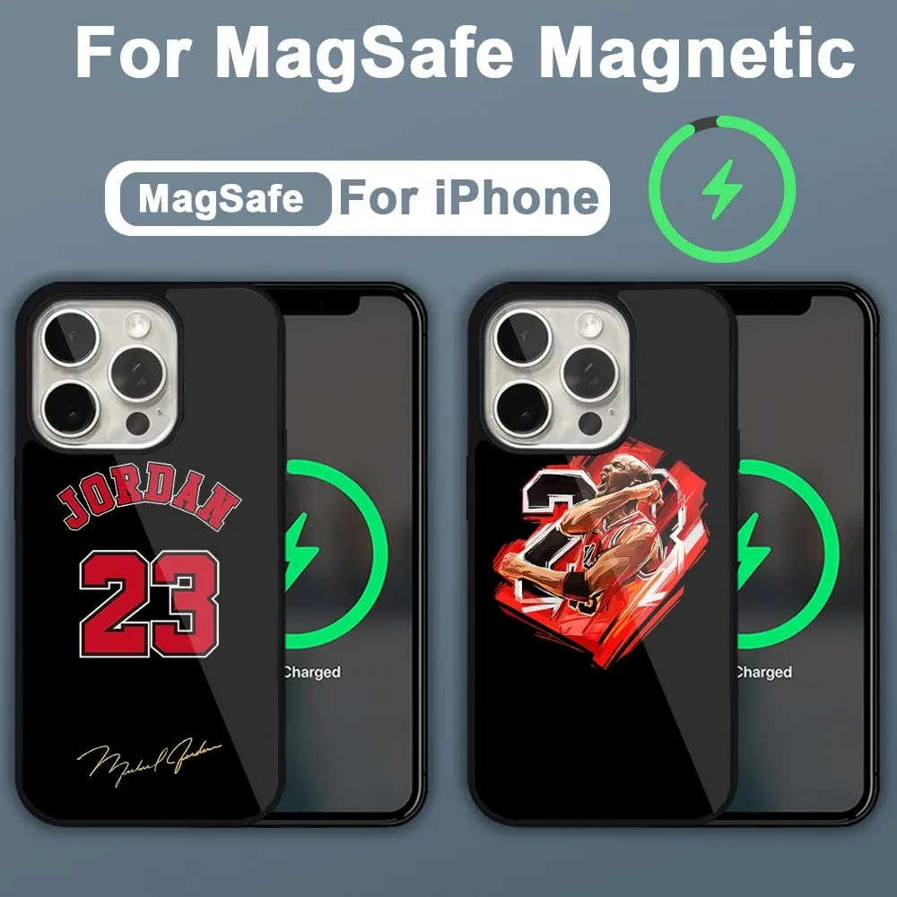 Super-M-Michael-Jordans-Basketball Phone Case For iPhone 15 14 13 12 11 Pro Max Plus Magsafe Magnetic Wireless Charging Cover