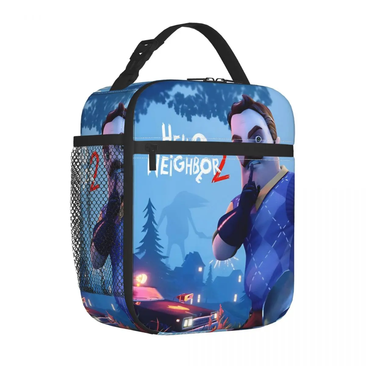 Hello Neighbor 2 Vertical Poster Insulated Lunch Bag Thermal Bag  Meal Container Leakproof Tote Lunch Box for Men Women Picnic