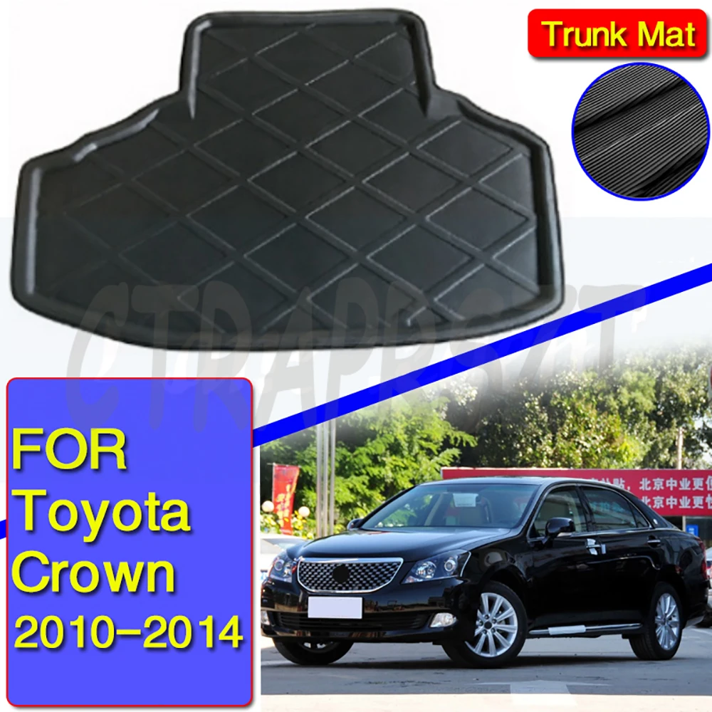 Rear Boot Cargo Liner Trunk Floor Mat Carpet Tray Mats Pad Mat Carpets For Toyota Crown 2010 2011 2012 2013 2014 Anti-dirty