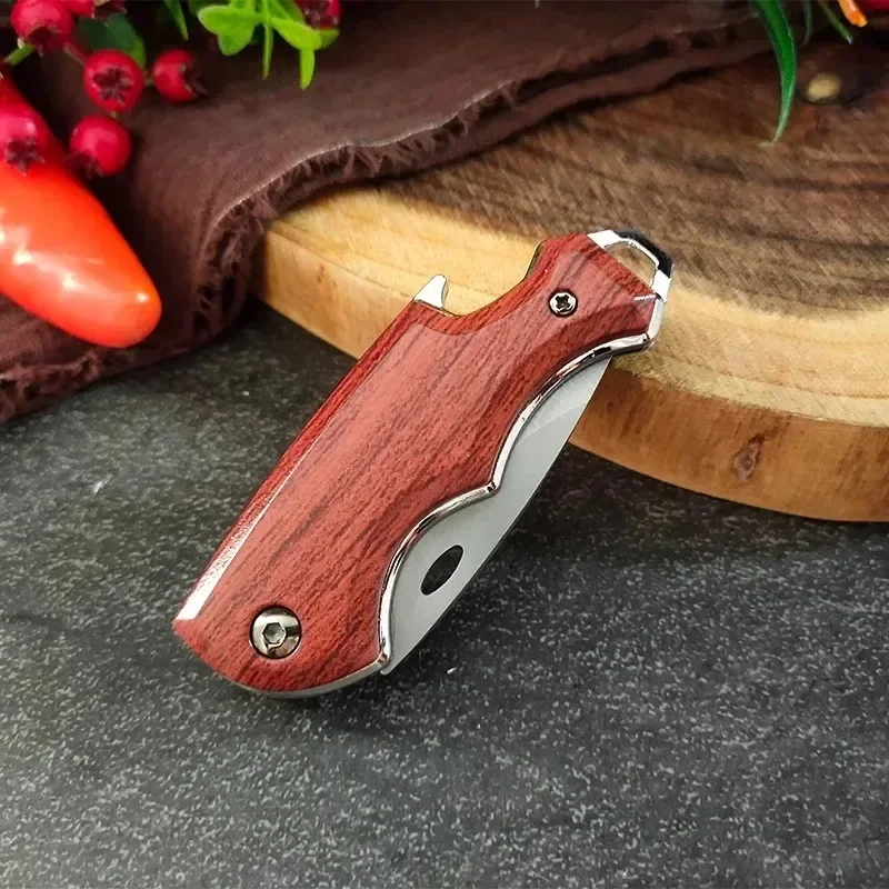 Stainless steel folding kitchen knife portable pocket knife forged butcher with bone and meat fruit fish barbecue plastic handle