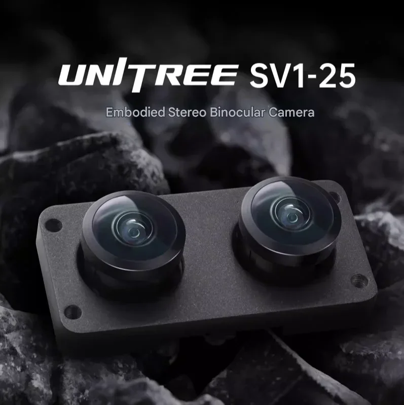 Unitree SV1-25 Small, Mini, Miniature, Embedded Stereo Binocular Ca mera RGB Global Shutter USB