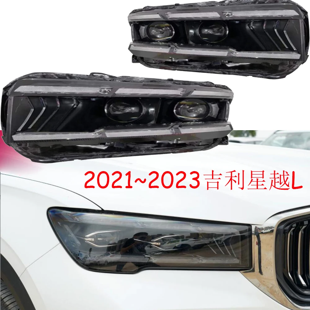 

1pcs car bumper headlamp for Geely Emgrand PHEV L headlight ALL IN LED 2021~2023y head lamp Geely Emgrand PHEV L fog lamp