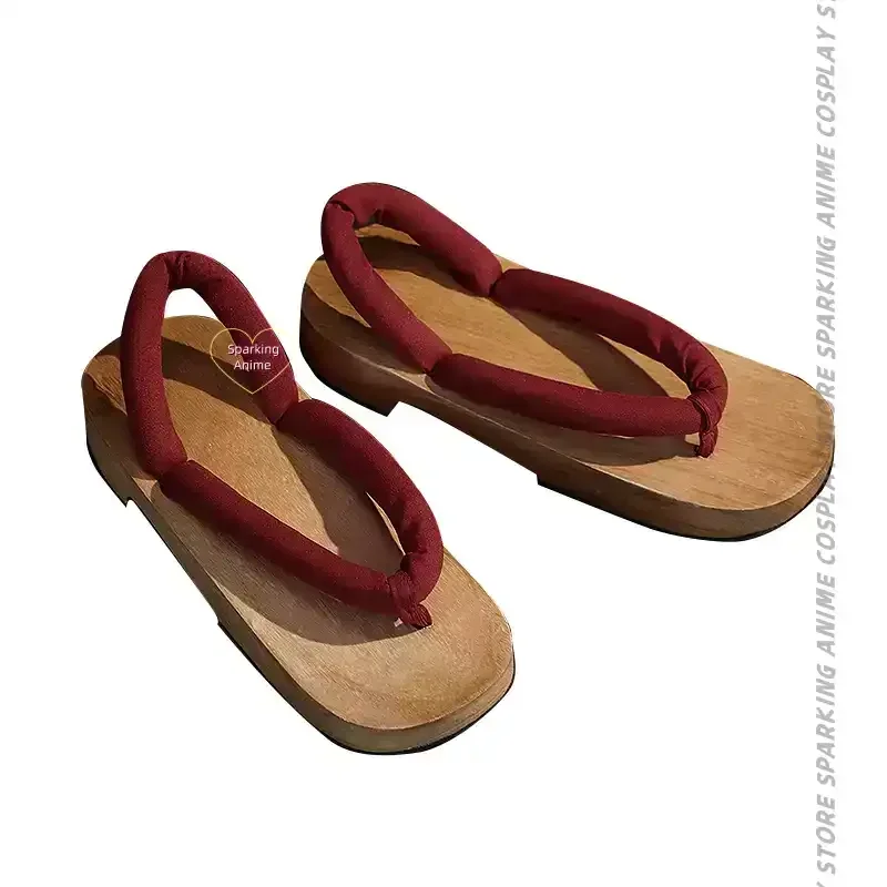Tanjiro Giyuu Zenitsu Nezuko Muichirou Mitsuri Cosplay Shoes Anime Men Women Wooden Clogs Shoes for Comic Con Event view 6