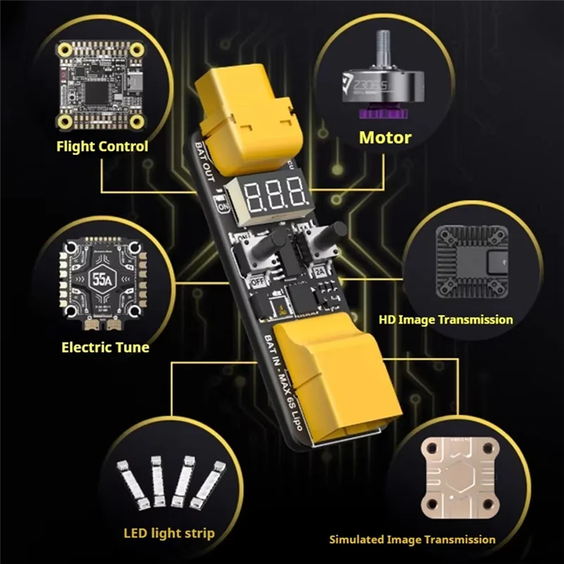 B86B-Anti-Short Circuit Module Enhanced Safety Protection With Digital Real-Time Display Of Voltage Current Accessories