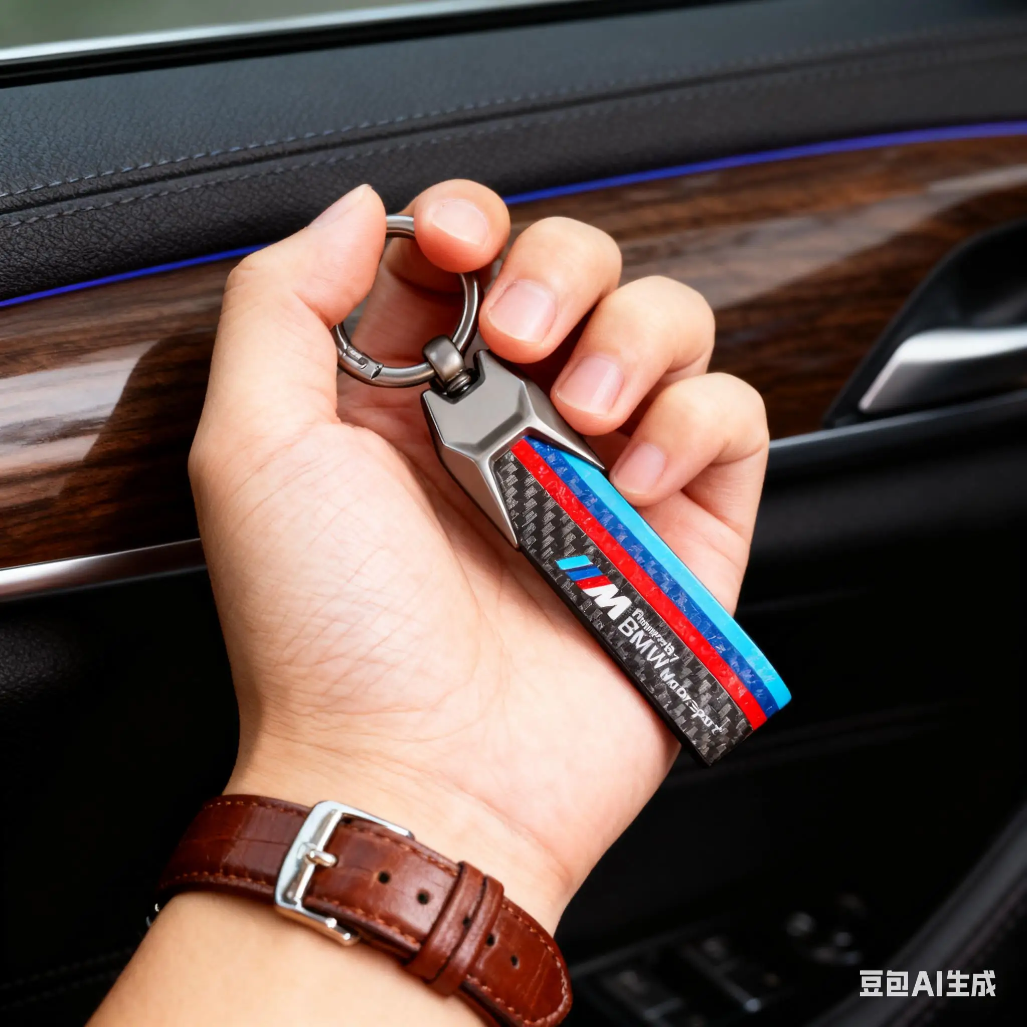 

Farbon Fiber Car Keychain Anti-Lost Keyring Chain Pendant for BMW X1 X3 X4 X5 E90 E46 F20 E60 E39 F10 M1 M2 M3 M5 M6 E87 M Power