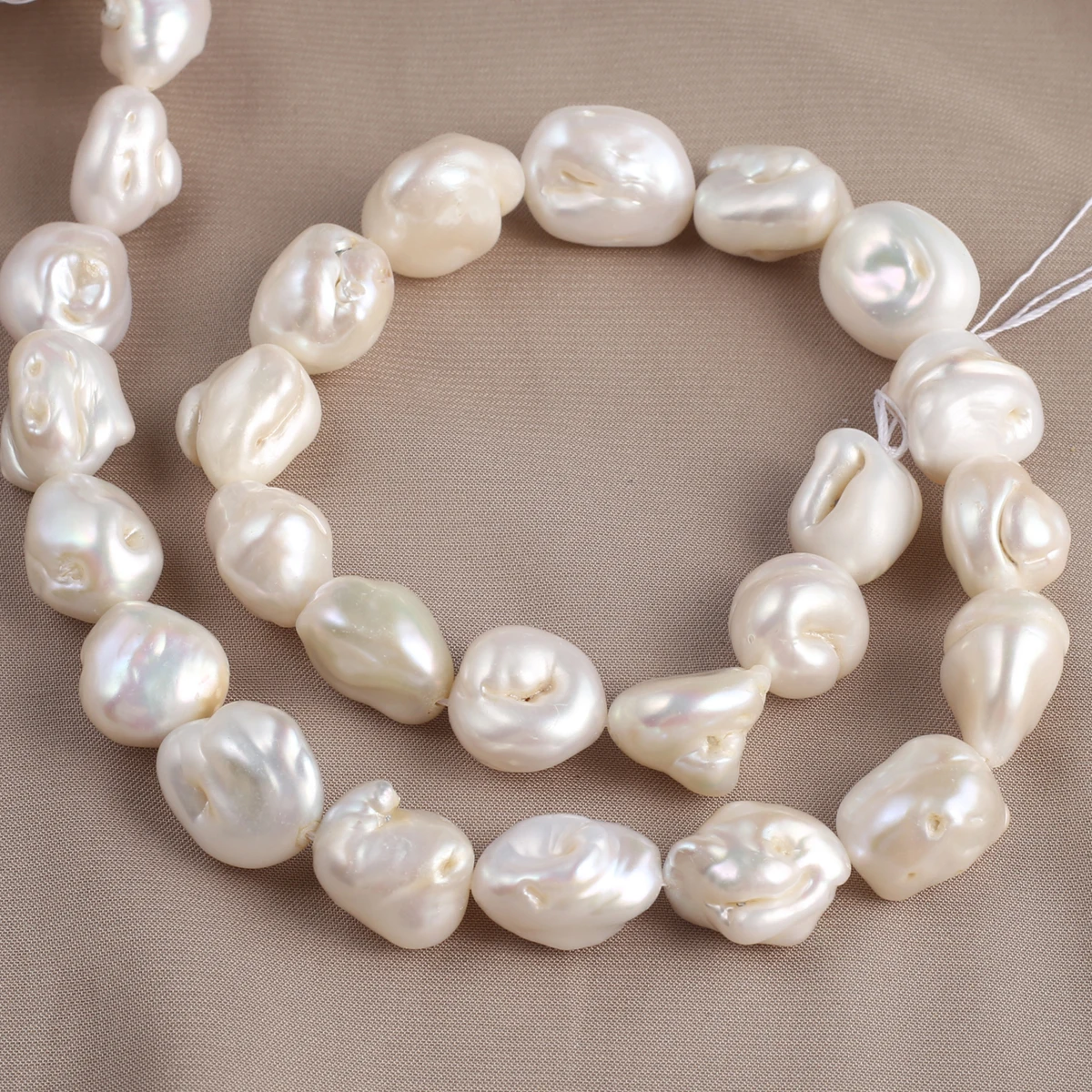 Natural Pearl Large Shaped Bead Exquisite Shape Elegant Appearance for DIY Jewelry Making Handmade Bracelet Necklace Length 36cm