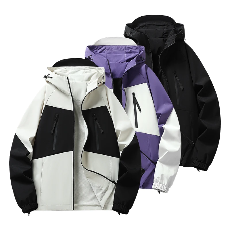 

Casual New Lightweight Waterproof Coat Outdoor Hiking Raincoat Hooded Mountain Windbreaker Men Sport Outerwear Women Rain Jacket