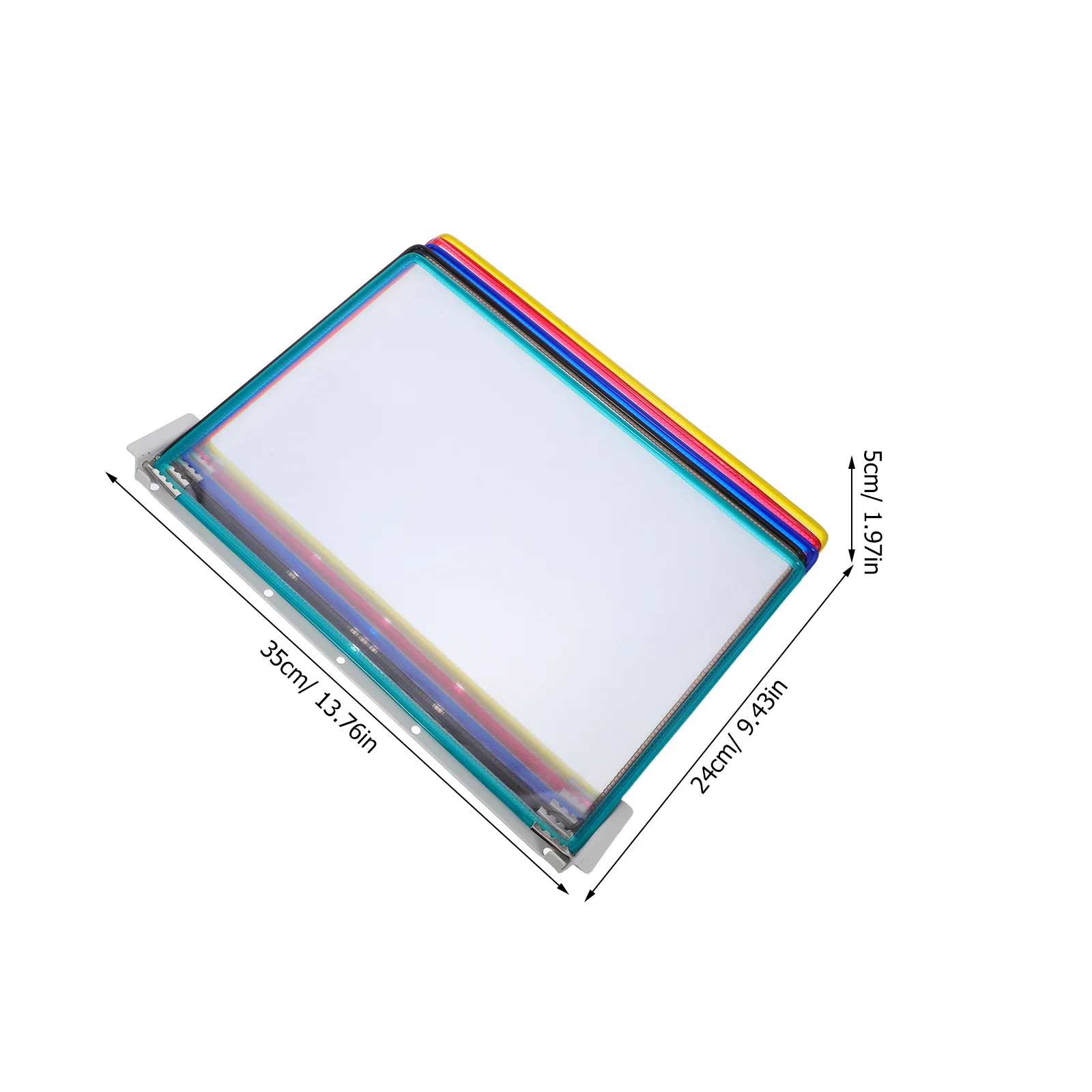 منظم مجلد ملفات مثبت على 5 صفحات وثيقة A4 للمكتب والفصول الدراسية وغرفة الاجتماعات والمساحات العامة ورق تثبيت على الحائط