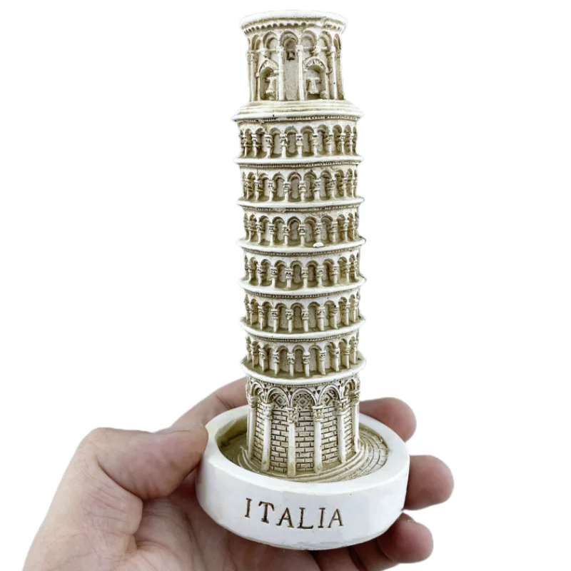 Italy Leaning Tower of Pisa Resin Handicraft Souvenirs Building Desktop Ornament Indoor Table Home Decoration Accessories Gift