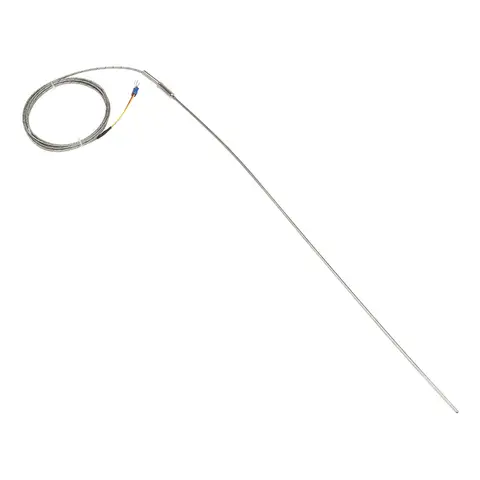 FTARP08 J PT100 type 2m metal screening cable 500mm flexible probe sheathed thermocouple temperature sensor WRNK-191