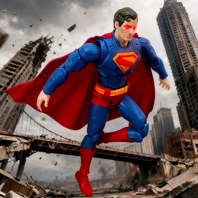 

НОВЫЙ портативный строительный набор Blokees Superman Ultra Edition, экшн-фигурка, игрушка для мальчиков, тема героя постоянного тока, коллекционный подарок