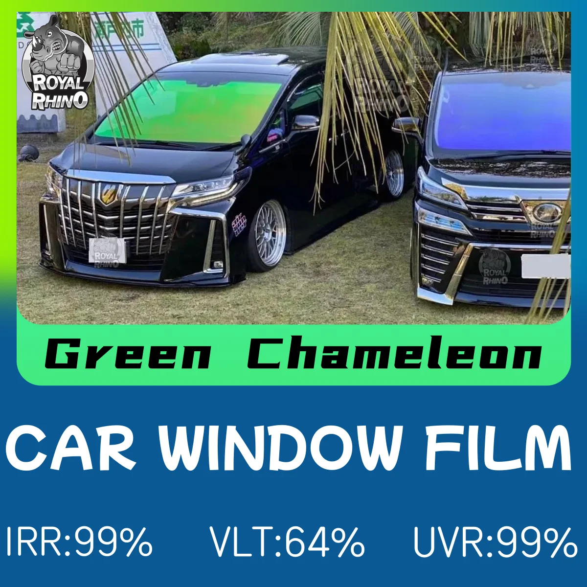 

50/76/100x300cm Green Chameleon Car Window film Solar Protection Film Front Sun Block Window Tinting Foils UV Heat Block