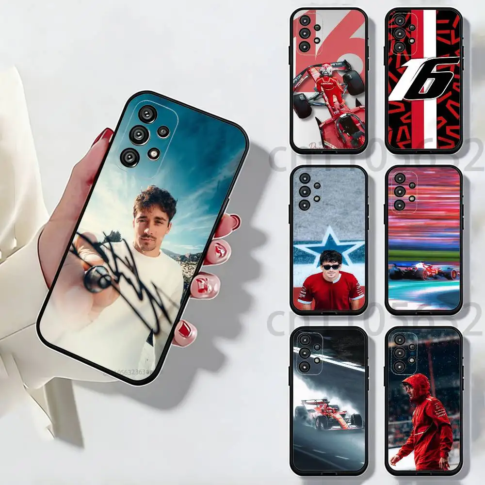 

Racing Driver C-Charles Leclerc Phone Case For Samsung Galaxy A54,34,24,73,53,52,52S,04S,04E,A72 Cover