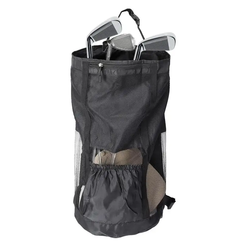 Golf Push Cart Bag Golf Push Cart Extension Bag For Storage Push-Pull Golf Carts Pouch Outside Sporting Organizer For Golf Balls