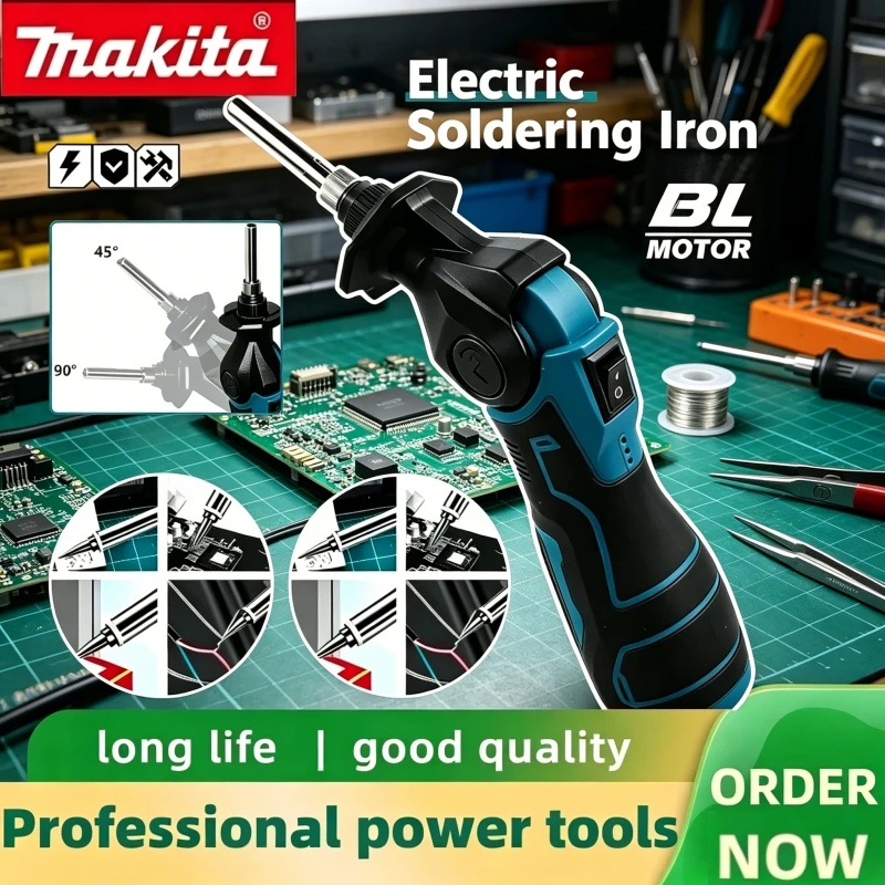 

Makita Cordless Electric Soldering Iron Kit Fast Heating Rechargeable Wireless Alloy Welding Device Repair Tools 12V Makita