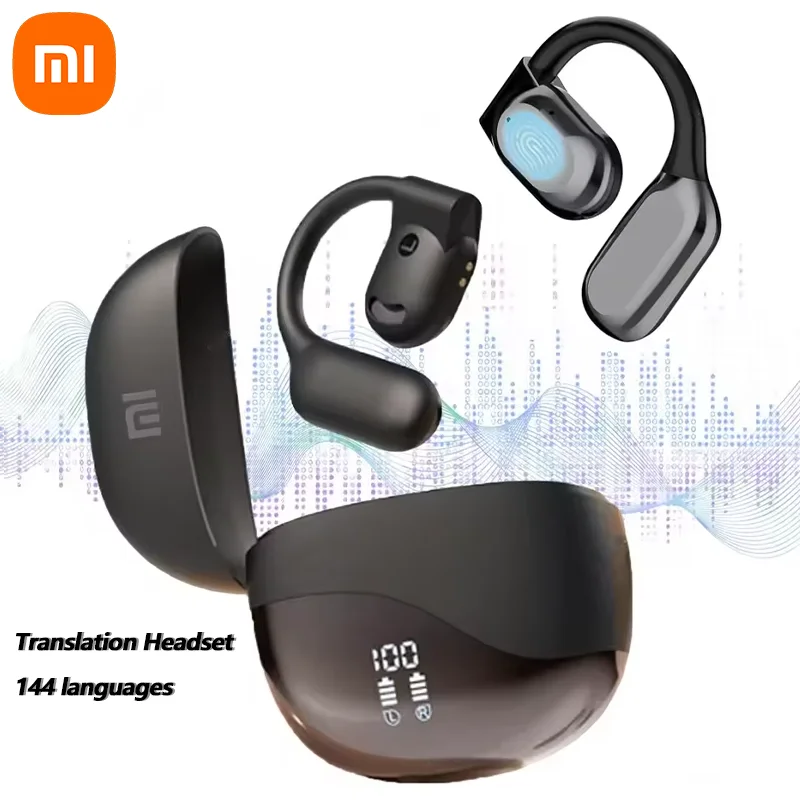 Xiaomi Wireless Translation Headsets Bluetooth5.4 Instant Languages Interpreter Headphones Voice Simultaneous Translator Earbuds