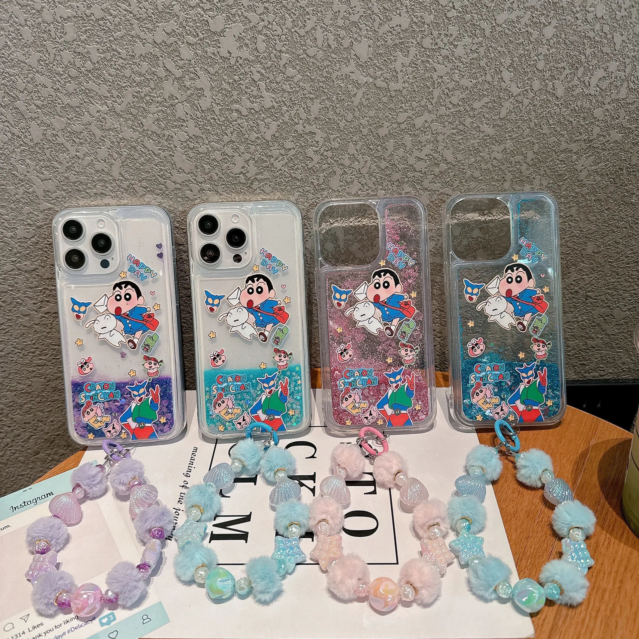 Wearing a bracelet 3D quicksand Cartoon pattern for IPhone 16 16Promax 15 15Pro 15Promax 14Promax 11 13 13Promax 12 hard shell