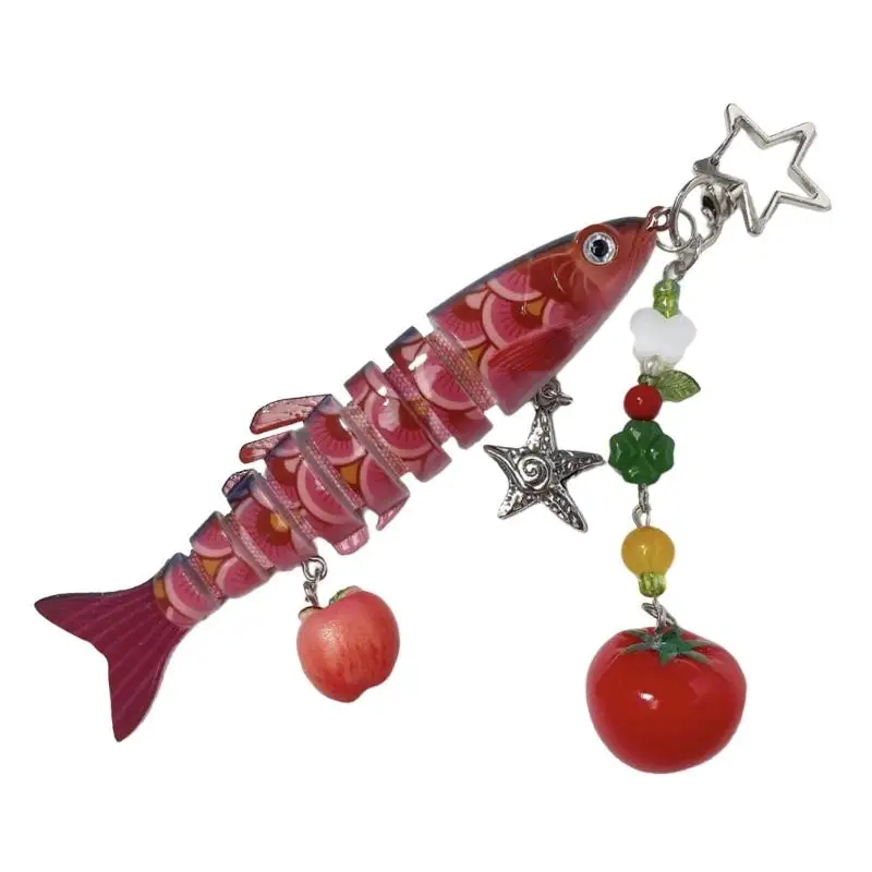 A52E Beweglicher Miniatur-Fischschlüsselaufsatz aus wasserdichtem Material für den Außenbereich – Detail 5