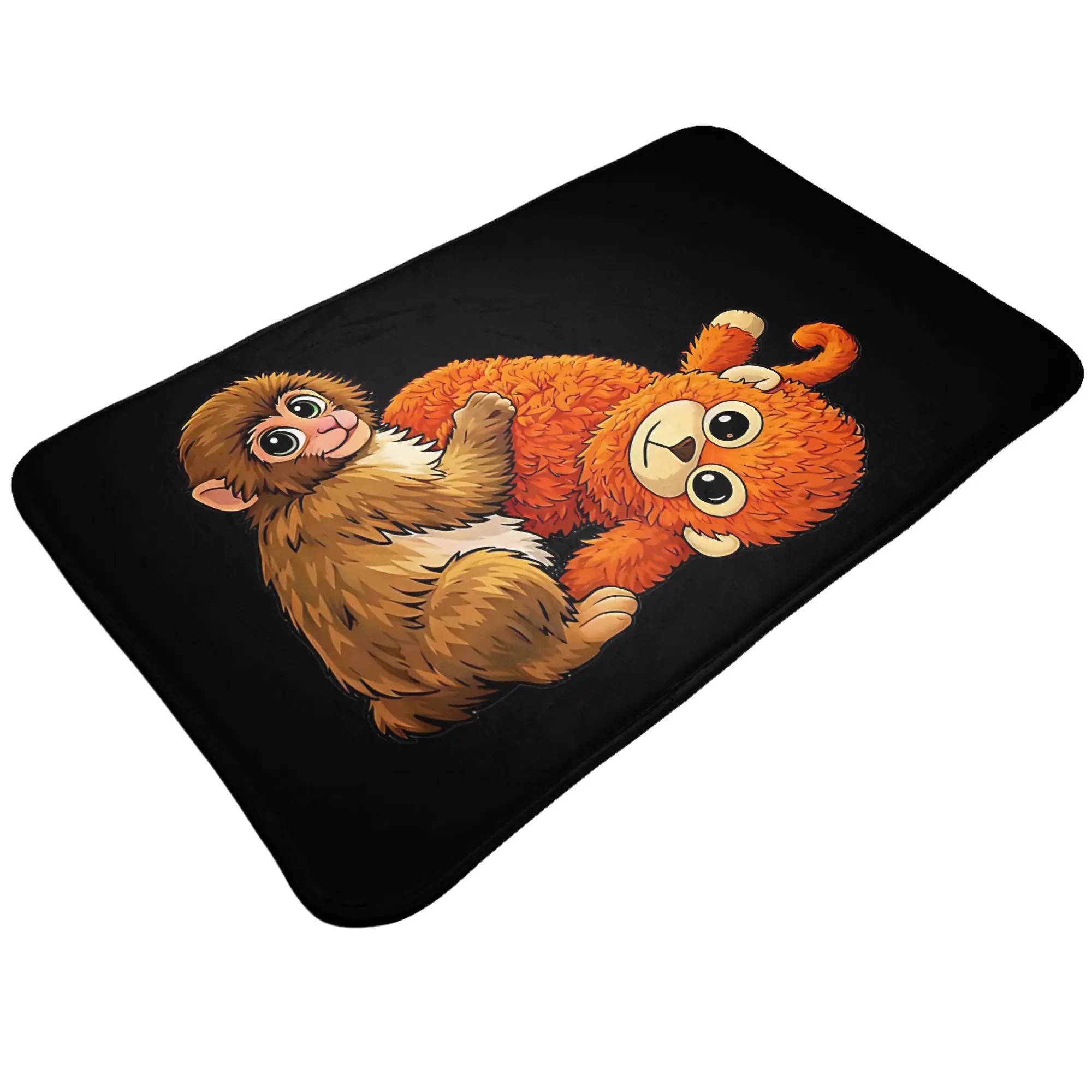 Baby Punch Monkey Decorations Bathroom Mat Punch Monkey Doormat Living Room Carpet Entrance Door Rug Home Decor