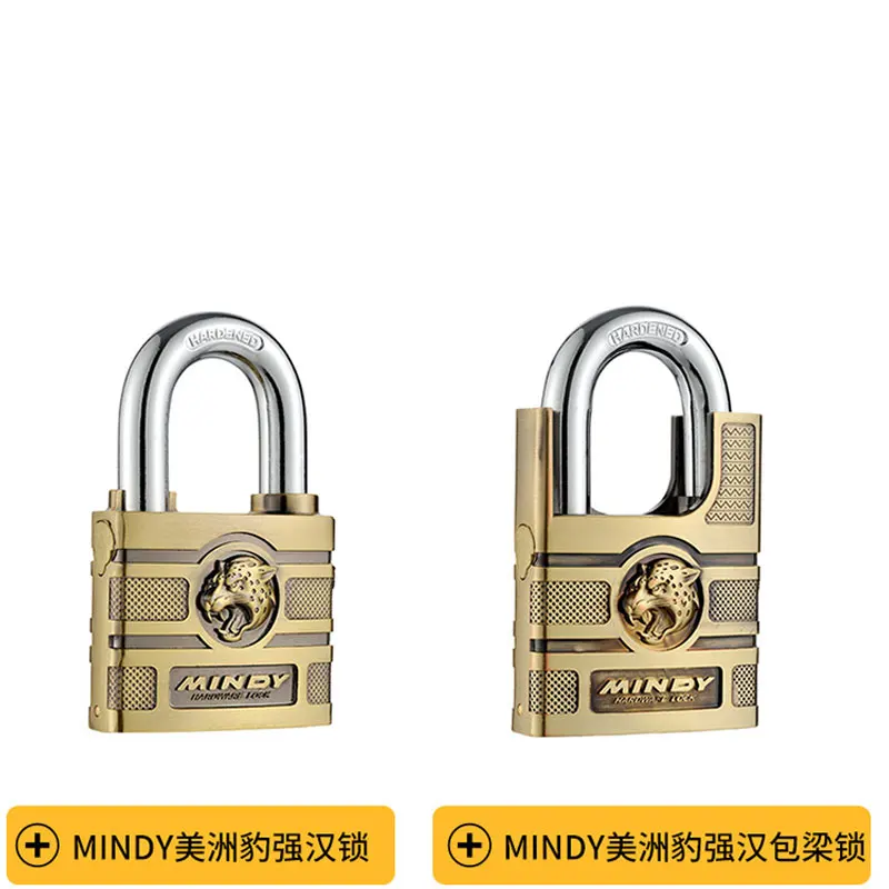 High Quality Padlock with Key, Classic Style Solid Dormitory Door Lock, Anti-theft Warehouse Iron Big  Cabinet Outdoor