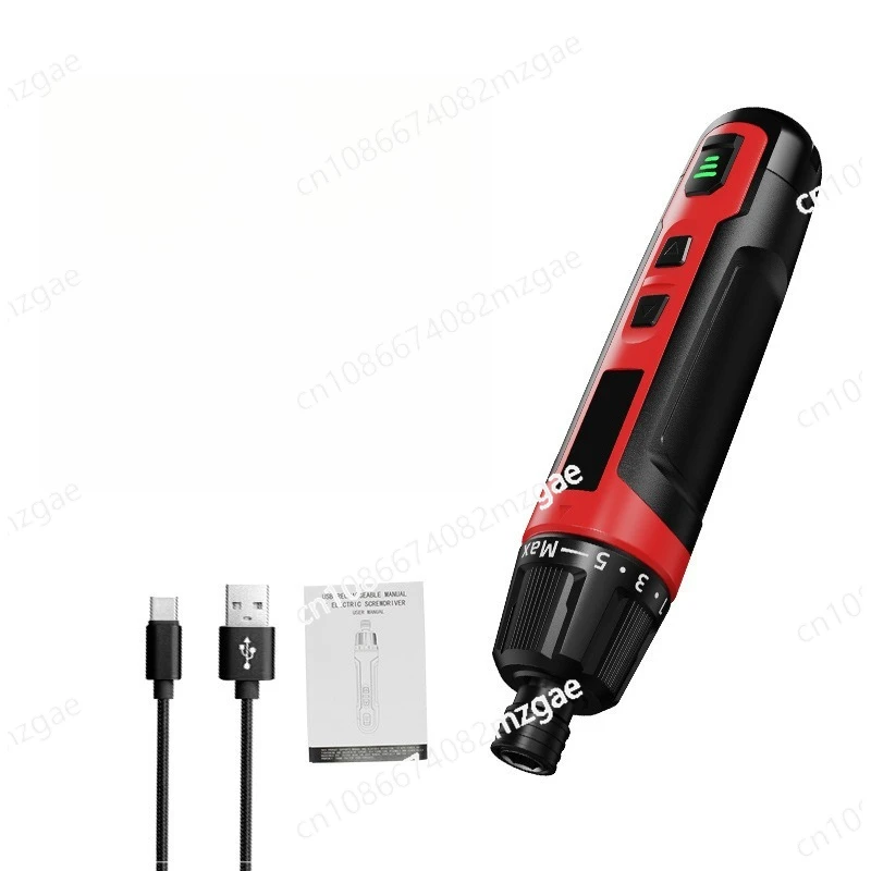 3.6V Type C Rechargeable Cordless Electric Screwdriver Kit Torque 6N.m with One PH2 Extended Twist Drill Bits  and Storage Box
