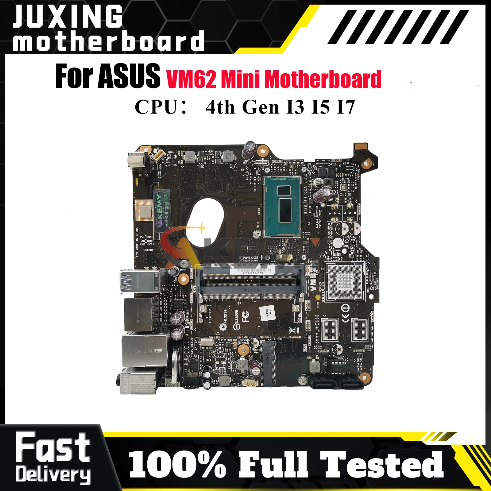 

VM62 Laptop Motherboard For ASUS VivoMini VM62 Notebook Mainboard With I3 I5 I7 CPU 100% tests OK fast shipping High quality