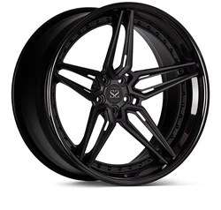 3 Piece Vossen Style Forged Wheels 18 19 20 21 22 24inch Gloss Black For Luxury Car Rims