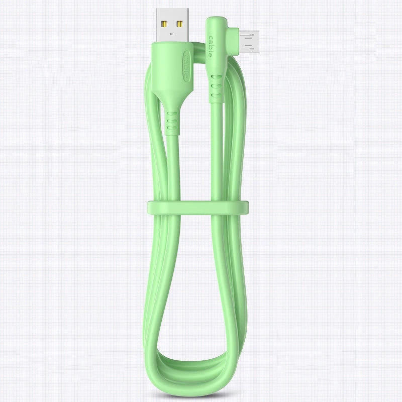 SAMIYOE 3A Fast Charging Micro USB Elbow Cable for Game for Samsung Xiaomi Huawei Honor OPPO VIVO Mobile Phone Charger USB Cable