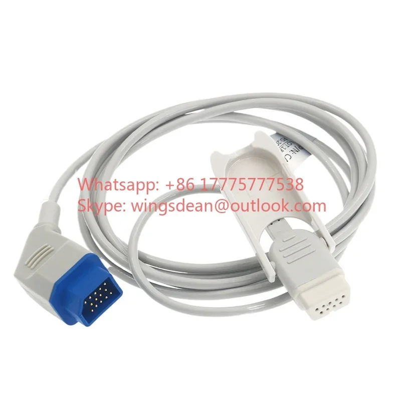 for Nihon Kohden Spo2 Extension Cable,14P DB9F,BSM-4101,4103,4111,4113