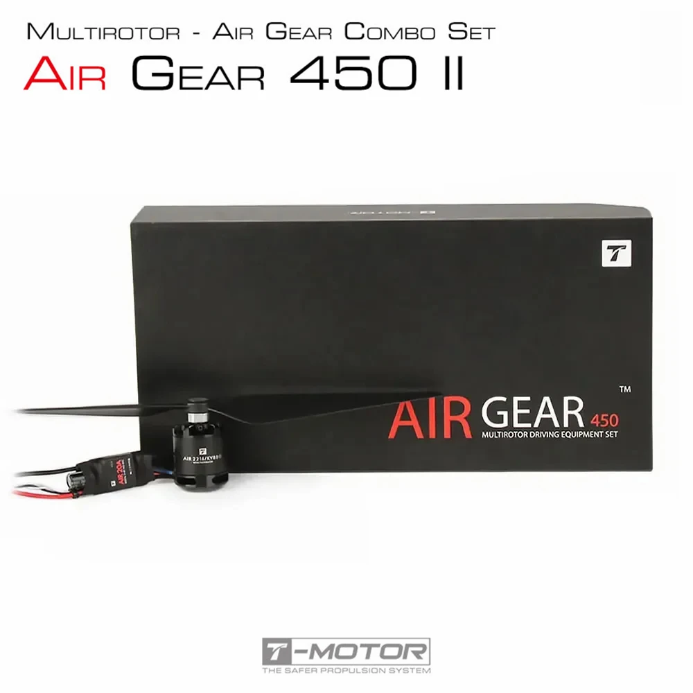 T-MOTOR AIR GEAR 450 II COMBO AIR 2216 KV920 Motor+T1045 Propeller+AIR 20A ESC for Beginner RC Edu Drone and Show