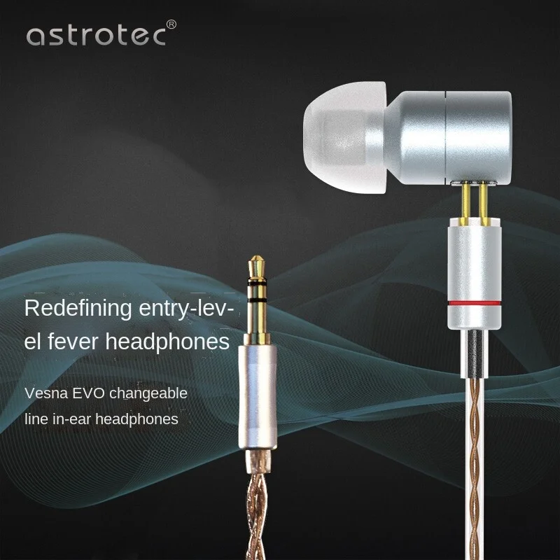 Astrotec Vesna /EVO In Ear Earphone Mini Hifi Metal Wired Music Headphones Dj Audiophile  Stereo Headset