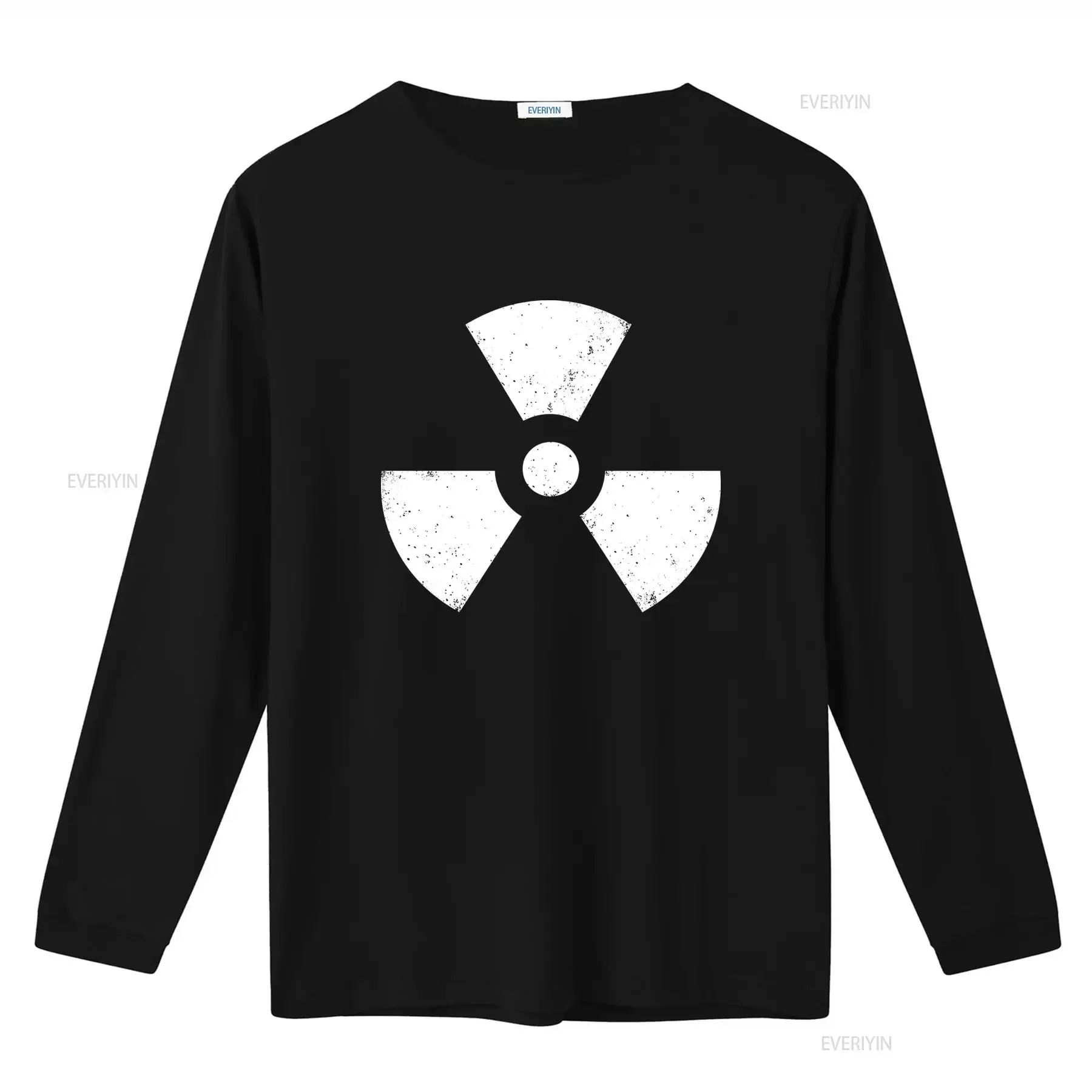 Vintage Radioactive Symbol T Shirt Big Radiation Bang Strahlung Logo Theory Design vintage Washed Versatile graphic Soft