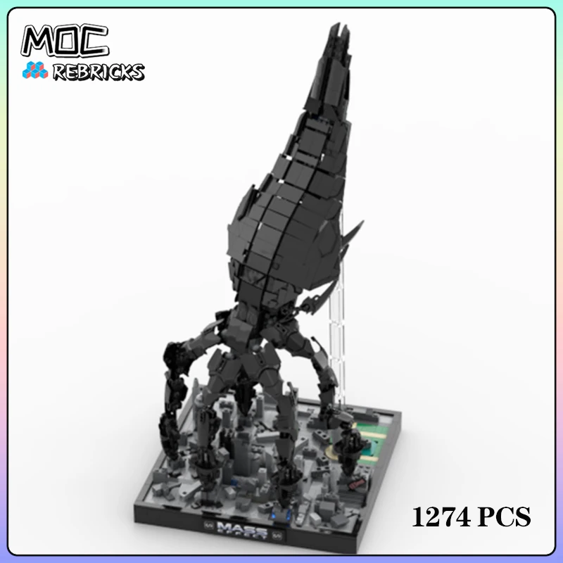 

Space War MOC Large Flagship Spacecraft Artillery Building Block DIY Assemble Show Model Sets Puzzle Boy Toys Festival Gifts